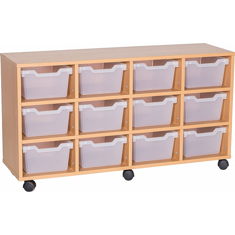 Cubby Quad Column 12 Deep Tray Storage - School Furniture