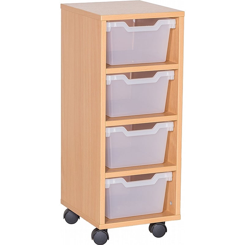 Cubby Single Column 4 Deep Tray Storage - School Furniture