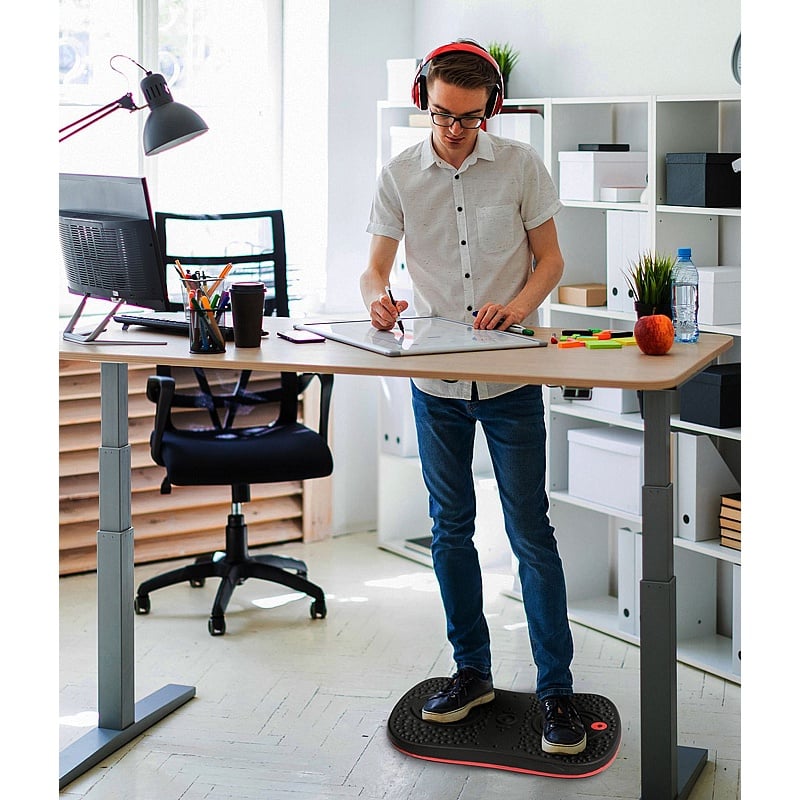 AFS-TEX Active Anti-Microbial Exercise Wobble Balance Board - Office Accessories